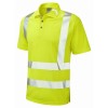 Leo Workwear Hi-Vis Yellow Polo Shirt
